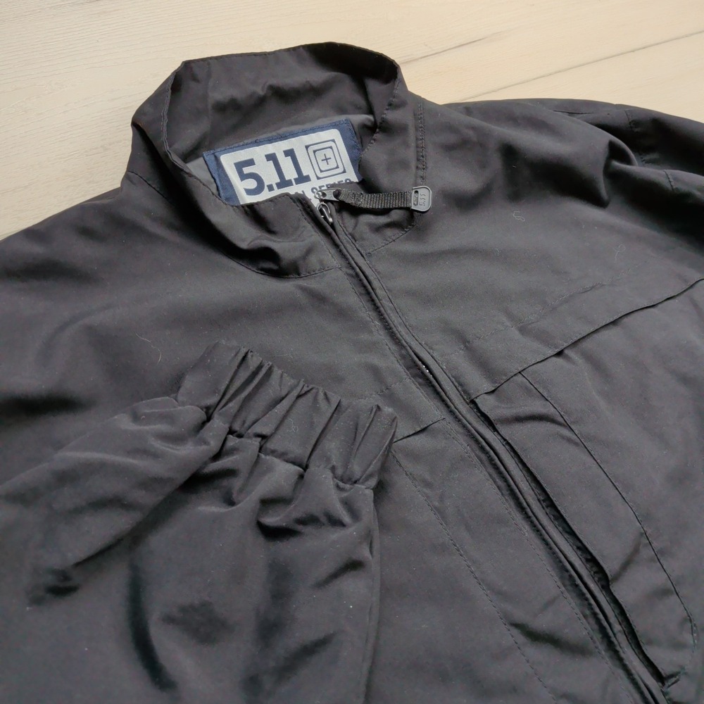 5.11 Tactical Response Jacket Mens Small Black Full Zip Lightweight Windbreaker